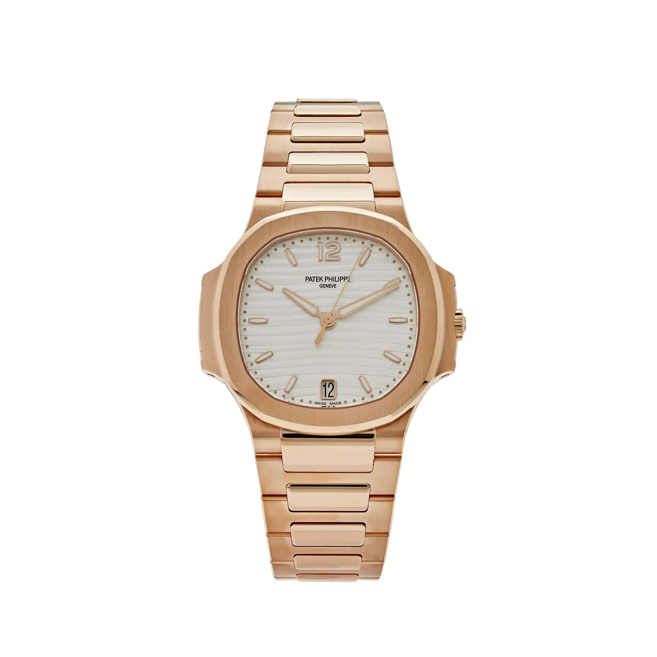 qo23nnx4ws0.webp Replica Patek Philippe Nautilus 7118/1R-001 'Ladies' Automatic Rose Gold Silvery Opaline Dial - Image 1