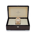 Replica Patek Philippe Nautilus 7118/1R-001 'Ladies' Automatic Rose Gold Silvery Opaline Dial - Image 7