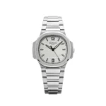 Replica Patek Philippe Nautilus 7118/1A-010 Stainless Steel Silvery Opaline Dial