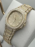 Replica Patek Philippe Nautilus 7118/1450R-001 Rose Gold Diamond Set - Image 4