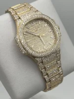 Replica Patek Philippe Nautilus 7118/1450R-001 Rose Gold Diamond Set - Image 5