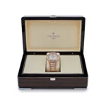 Replica Patek Philippe Nautilus 7118/1200R-001 Ladies Automatic Rose Gold Silver Dial Diamond Bezel - Image 7