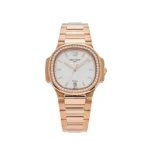 Replica Patek Philippe Nautilus 7118/1200R-001 'Ladies Automatic Tiffany u0026 Co.' Rose Gold Diamond Bezel