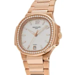 Replica Patek Philippe Nautilus 7118/1200R-001 'Ladies Automatic Tiffany u0026 Co.' Rose Gold Diamond Bezel - Image 3