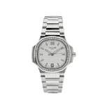 Replica Patek Philippe Nautilus 7118/1200A-010 'Ladies' Stainless Steel Silver Dial Diamond Bezel