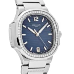Replica Patek Philippe Nautilus 7118/1200A-001 'Ladies' Blue Dial Diamond Bezel - Image 5