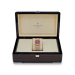 Replica Patek Philippe Nautilus 7010/1R-013 'Ladies' Quartz Rose Gold Purple Diamond Bezel - Image 6