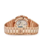 Replica Patek Philippe Nautilus 5990/1R-001 Travel Time Flyback Chronograph Rose Gold Blue Dial - Image 6