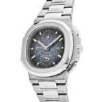 Replica Patek Philippe Nautilus 5990/1A-011 'Travel Time' Flyback Chronograph Stainless Steel Blue Dial - Image 3