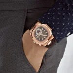 Replica Patek Philippe Nautilus 5980R-001 Chronograph Date Rose Gold - Image 2