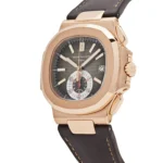 Replica Patek Philippe Nautilus 5980R-001 Chronograph Date Rose Gold Brown Dial - Image 3
