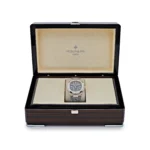Replica Patek Philippe Nautilus 5980/60G-001 Flyback Chronograph White Gold Blue-Gray Dial - Image 7