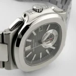 Replica Patek Philippe Nautilus 5980/1A-014 Chronograph Stainless Steel Grey D - Image 4