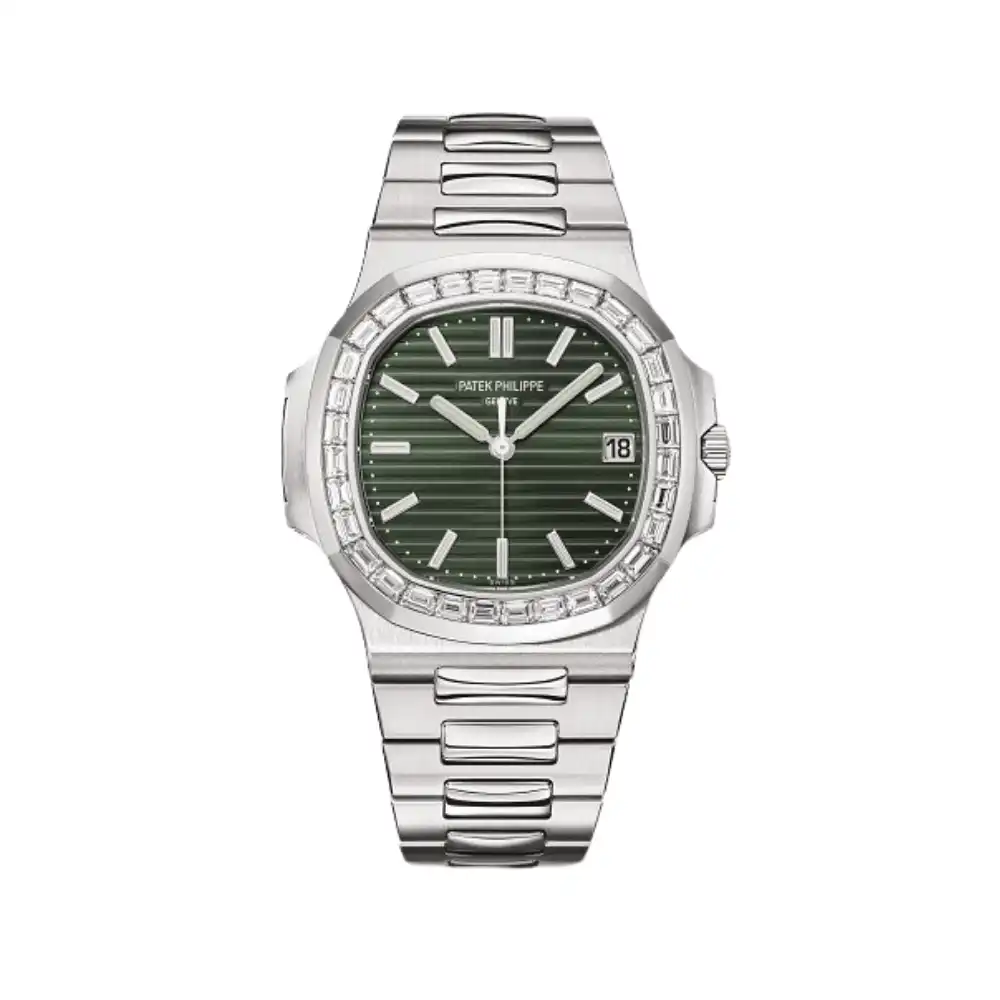 krcpijhcw1q.webp Replica Patek Philippe Nautilus 5711/1300A Stainless Steel Green Dial Diamond - Image 1