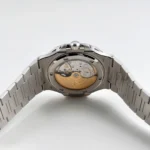 Replica Patek Philippe Nautilus 5711/113P-001 Date Platinum Emeralds Black Dial - Image 6