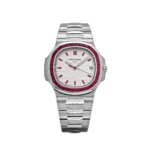 Replica Patek Philippe Nautilus 5711/112P-010 Platinum White Dial Ruby Bezel