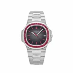 Replica Patek Philippe Nautilus 5711/112P-001 Platinum Grey Dial Ruby Bezel