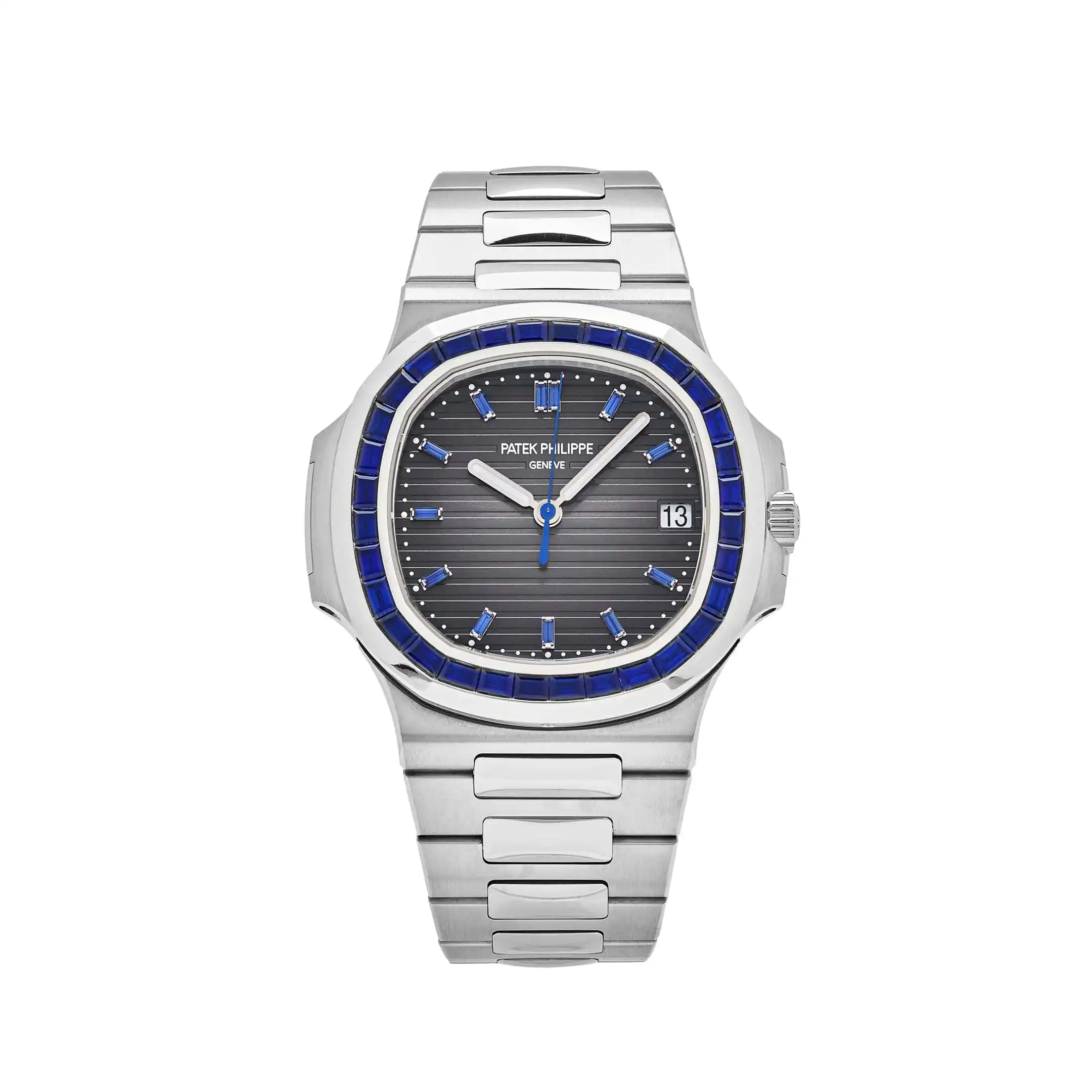 nkonyo05jfo.webp Replica Patek Philippe Nautilus 5711/111P-001 Platinum Blue Sapphire - Image 1