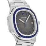 Replica Patek Philippe Nautilus 5711/111P-001 Platinum Blue Sapphire - Image 3