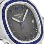 Replica Patek Philippe Nautilus 5711/111P-001 Platinum Blue Sapphire - Image 5
