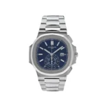 Replica Patek Philippe Nautilus 5976/1G-001 '40th Anniversary' Chronograph White Gold Blue Diamond Dial Limited Edition