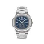 Replica Patek Philippe Nautilus 5976/1G-001 '40th Anniversary' Chronograph White Gold Blue Diamond Dial Limited Edition
