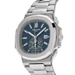 Replica Patek Philippe Nautilus 5976/1G-001 '40th Anniversary' Chronograph White Gold Blue Diamond Dial Limited Edition - Image 3