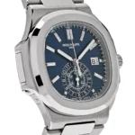 Replica Patek Philippe Nautilus 5976/1G-001 '40th Anniversary' Chronograph White Gold Blue Diamond Dial Limited Edition - Image 4