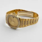 Replica Patek Philippe Nautilus 3800/5 Yellow Gold Glided Gold Diamond Dial - Image 4