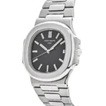 Replica Patek Philippe Nautilus 3711/1G-001 Date White Gold Black Dial - Image 3