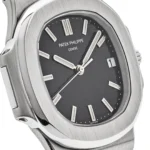 Replica Patek Philippe Nautilus 3711/1G-001 Date White Gold Black Dial - Image 5