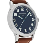 Replica Patek Philippe Limited Edition "New York" Calatrava Pilot Steel Blue Dial 5522A-001 - Image 2