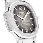 Replica Patek Philippe Nautilus 7118/1A-011 'Ladies' Stainless Steel Smoke Grey Dial - Image 3