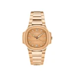 Replica Patek Philippe Nautilus 7118/1R-010 Tiffany u0026 Co. 'Ladies' Rose Gold Date