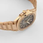 Replica Patek Philippe Nautilus 7010/1R-010 'Ladies' Rose Gold Brown Dial Diamond Bezel - Image 3
