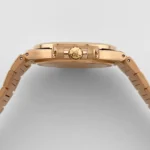 Replica Patek Philippe Nautilus 7010/1R-010 'Ladies' Rose Gold Brown Dial Diamond Bezel - Image 5