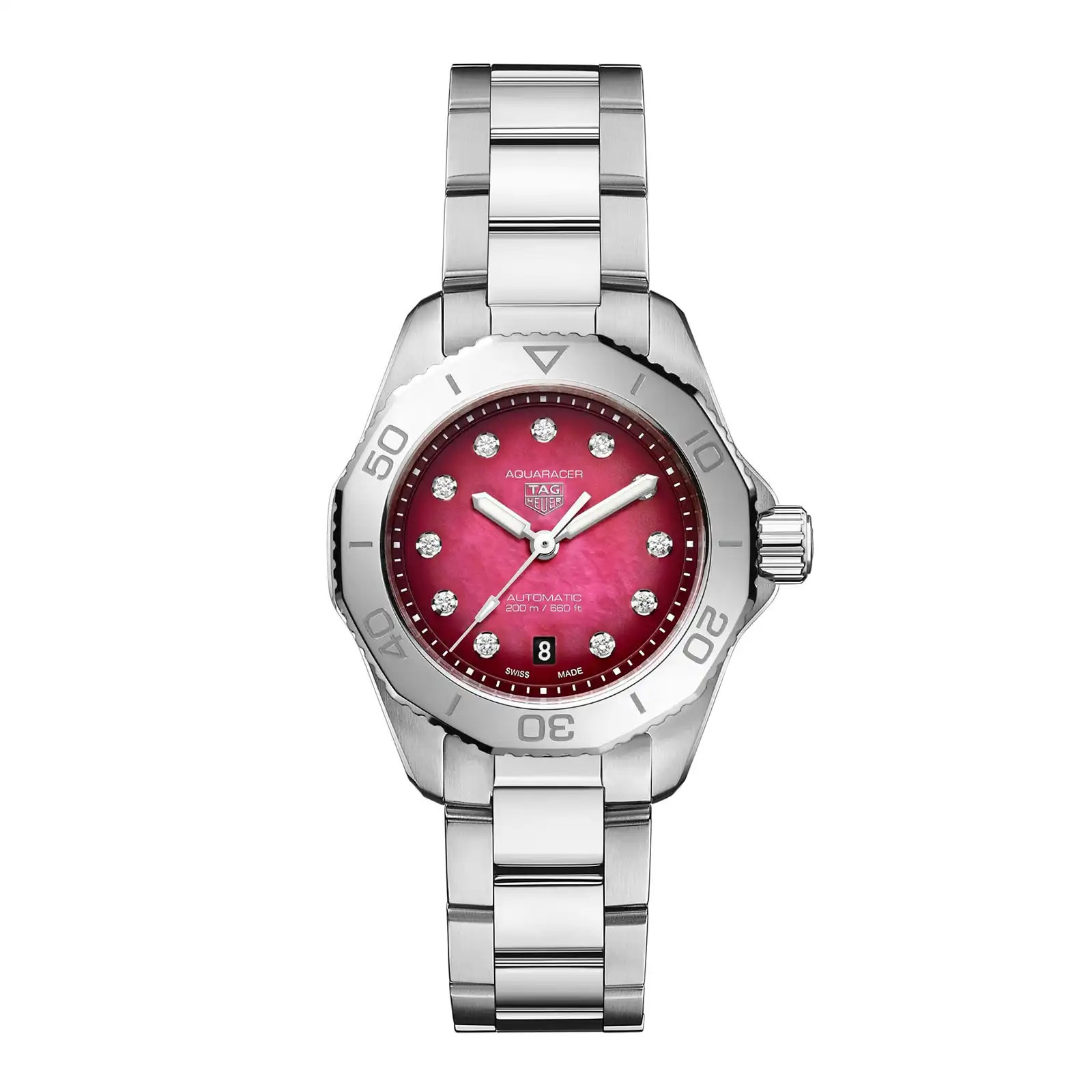 wfilhn1p1uz.webp TAG Heuer Aquaracer Professional 200 Date 30mm Ladies Replica Red WBP2414.BA0622 - Image 1
