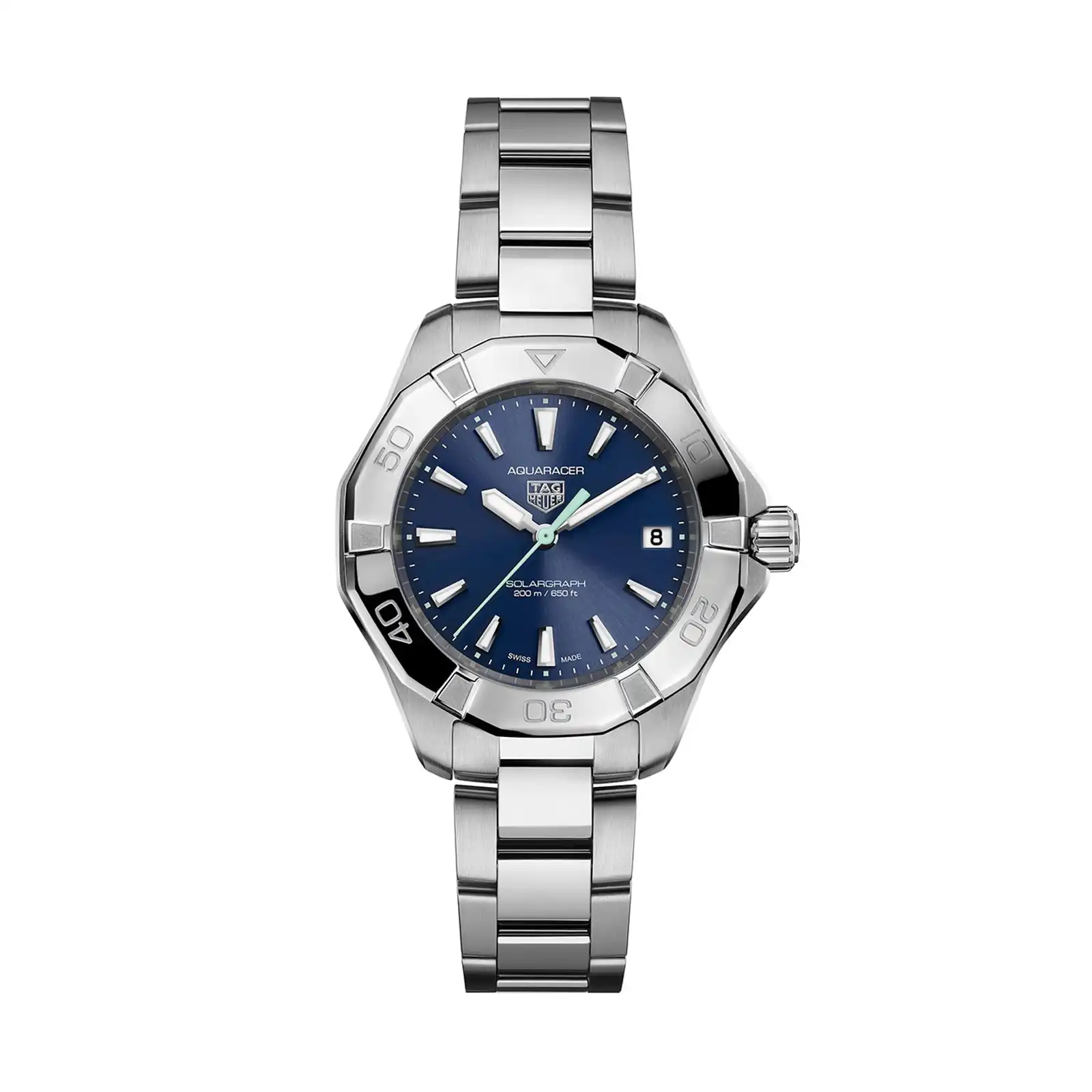 ecrmedojcd5.webp TAG Heuer Aquaracer Professional 200 Solargraph 34mm Ladies Replica Blue WBP1311.BA0005 - Image 1