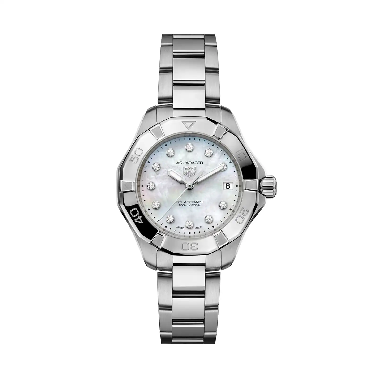 rx1353snmhi.webp TAG Heuer Aquaracer Professional 200 Solargraph 34mm Ladies Replica Mother Of Pearl Diamonds WBP1313.BA0005 - Image 1
