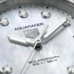 TAG Heuer Aquaracer Professional 200 Solargraph 34mm Ladies Replica Mother Of Pearl Diamonds WBP1314.BA0005 - Image 3