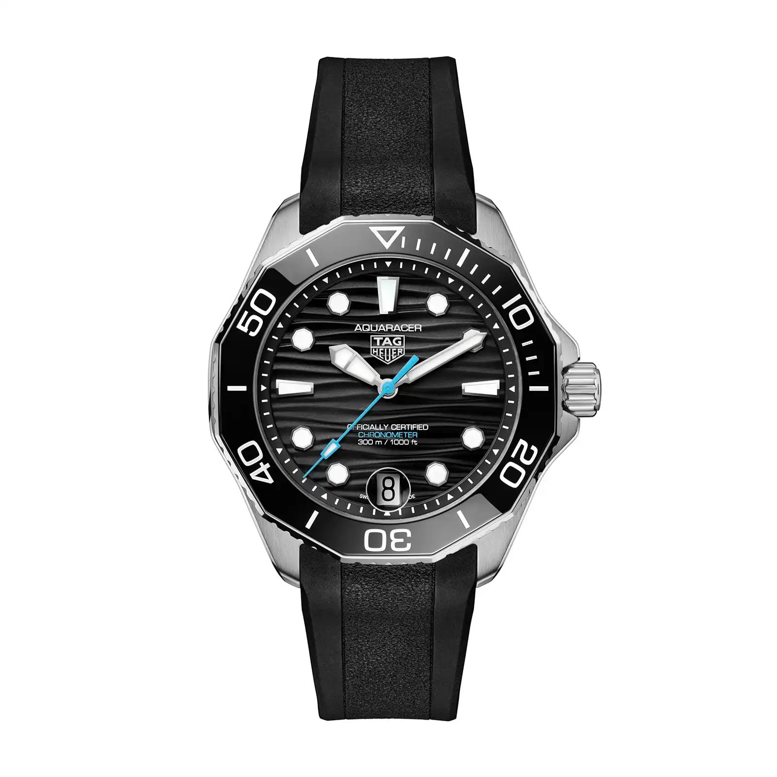 xbc3rt5xhx3.webp TAG Heuer Aquaracer Professional 300 Date 42mm Mens Replica Black Rubber WBP5110.FT6257 - Image 1
