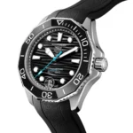 TAG Heuer Aquaracer Professional 300 Date 42mm Mens Replica Black Rubber WBP5110.FT6257 - Image 2