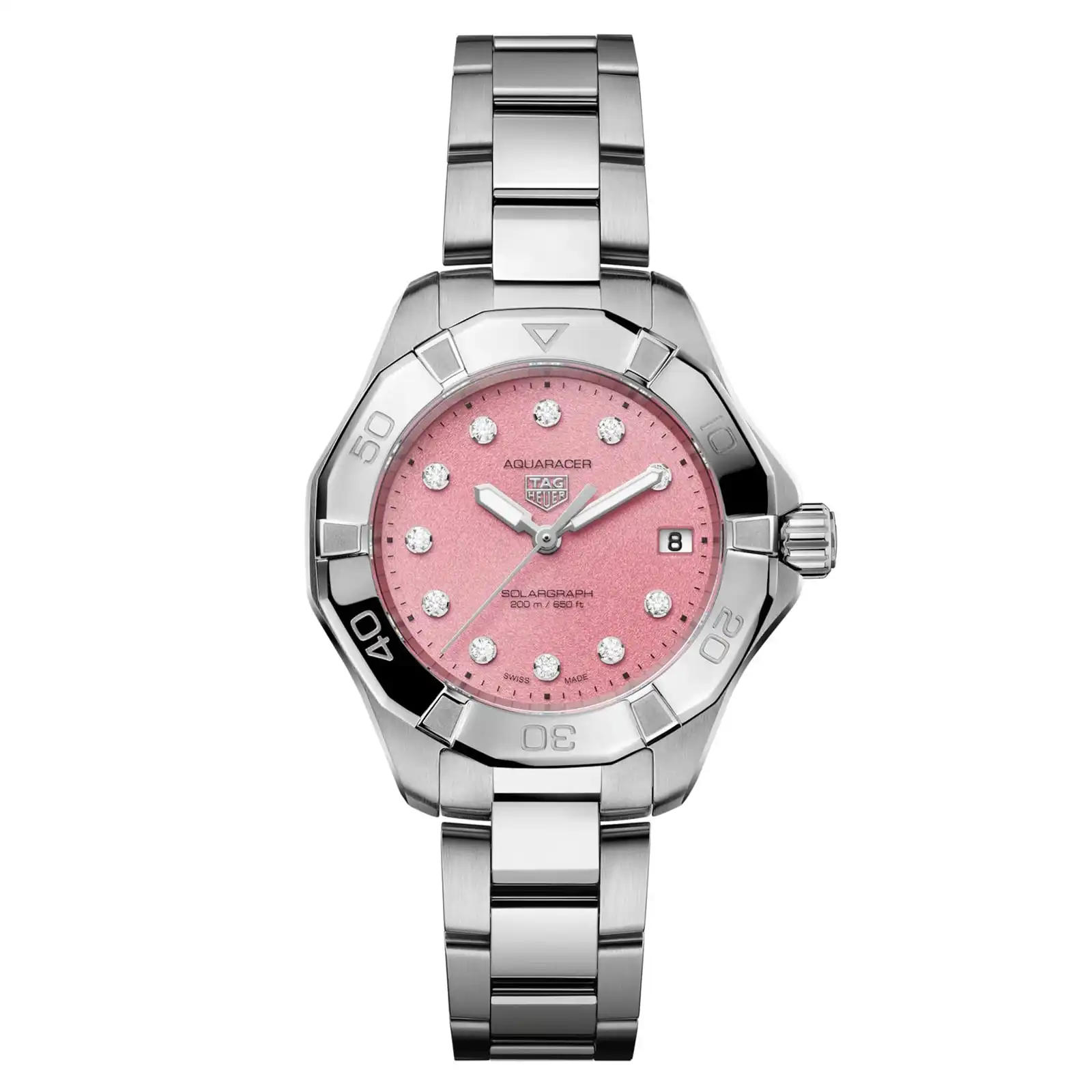 keod5di3tgh.webp TAG Heuer Aquaracer Professional 200 Solargraph 34mm Ladies Replica Pink WBP1318.BA0005 - Image 1