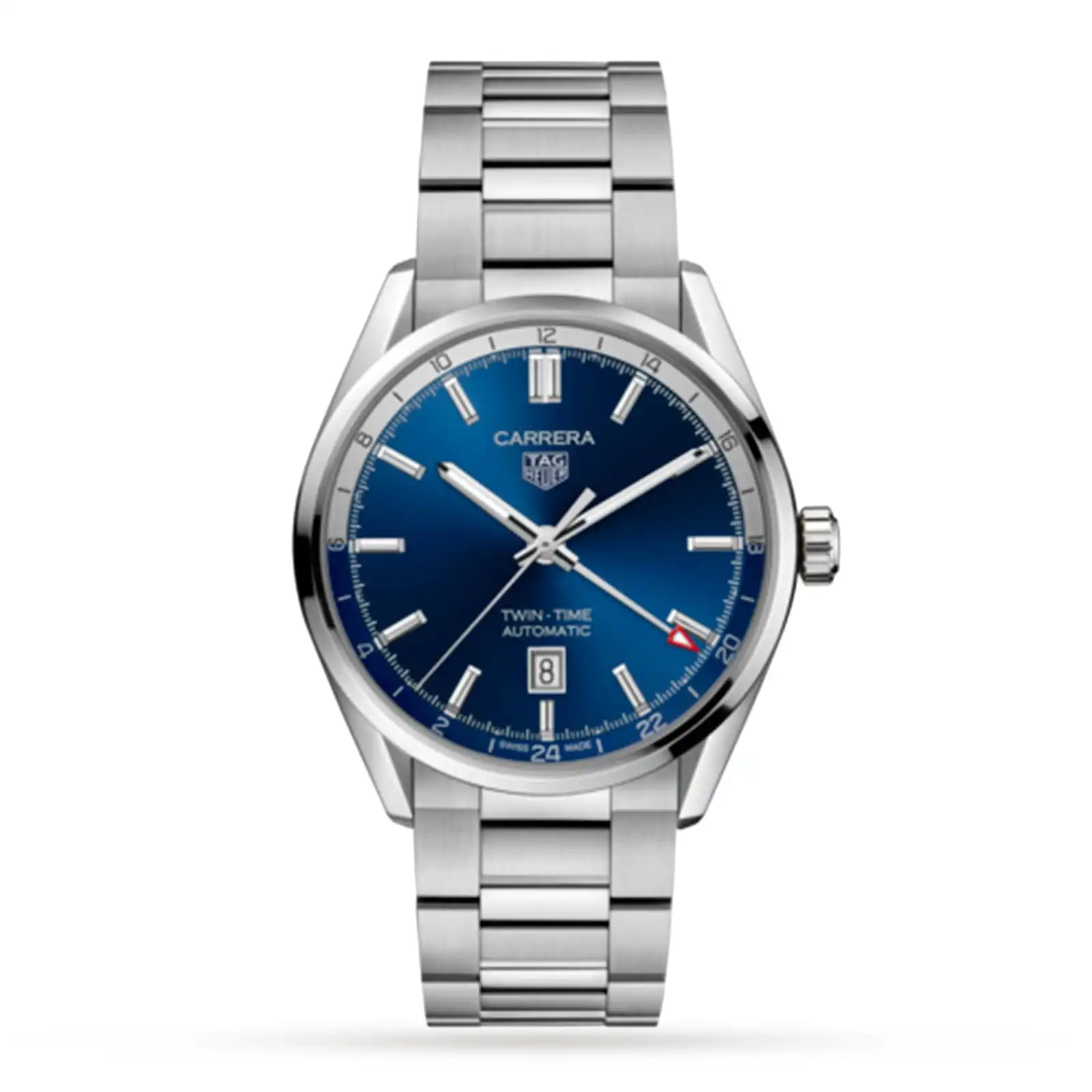 pacs0wm12dj.webp TAG Heuer Carrera Three-Hand Twin-Time 41mm Automatic Mens Replica WBN201A.BA0640 - Image 1