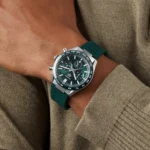 TAG Heuer Carrera Chronograph 44mm Mens Replica Green Rubber CBN2A1N.FT6238 - Image 9