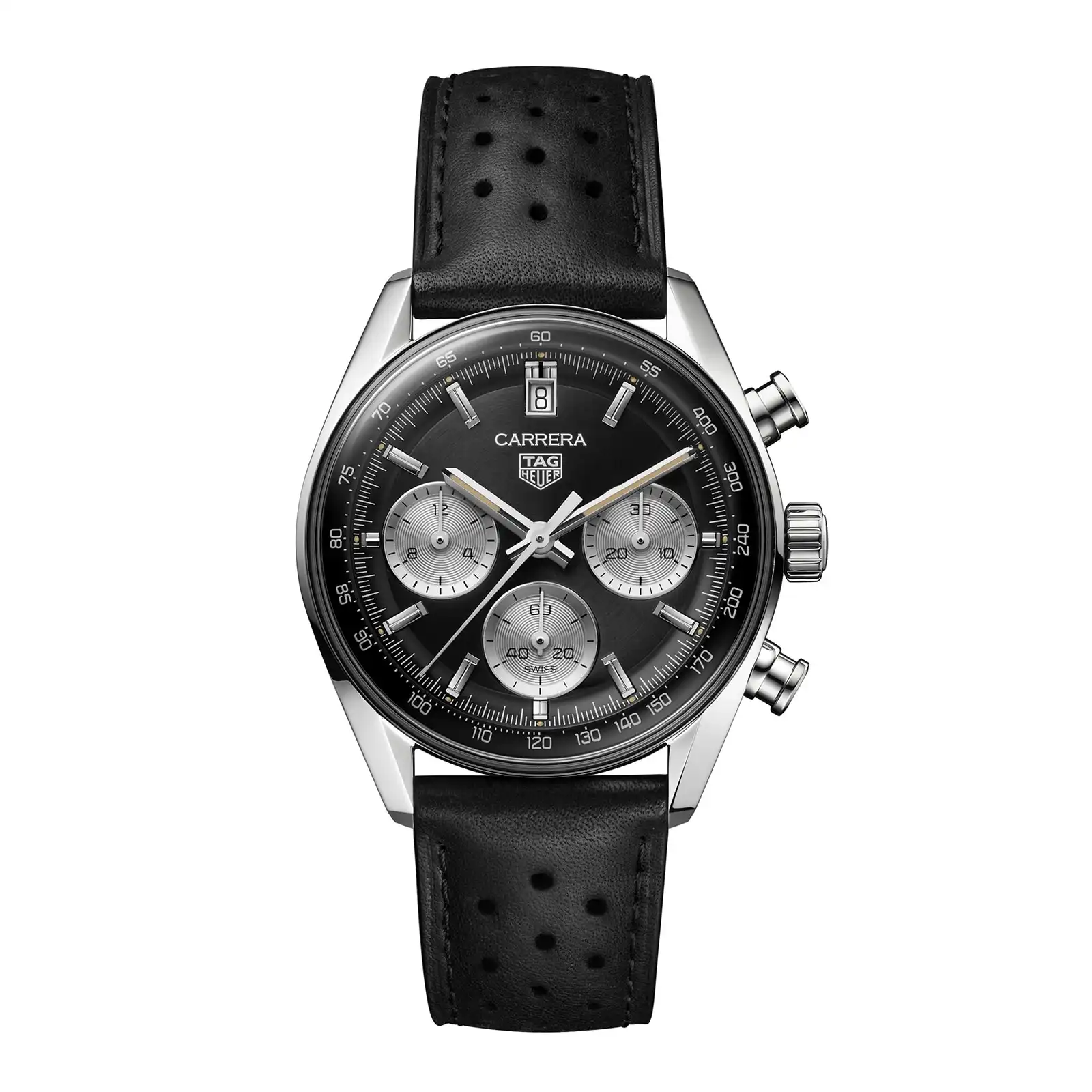 ygvajoaky0k.webp TAG Heuer Carrera Chronograph 39mm Mens Replica Black CBS2210.FC6534 - Image 1