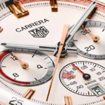 TAG Heuer Carrera Chronosprint X Porsche Special Edition 42mm Mens Replica Beige CBS2040.FC8318 - Image 4