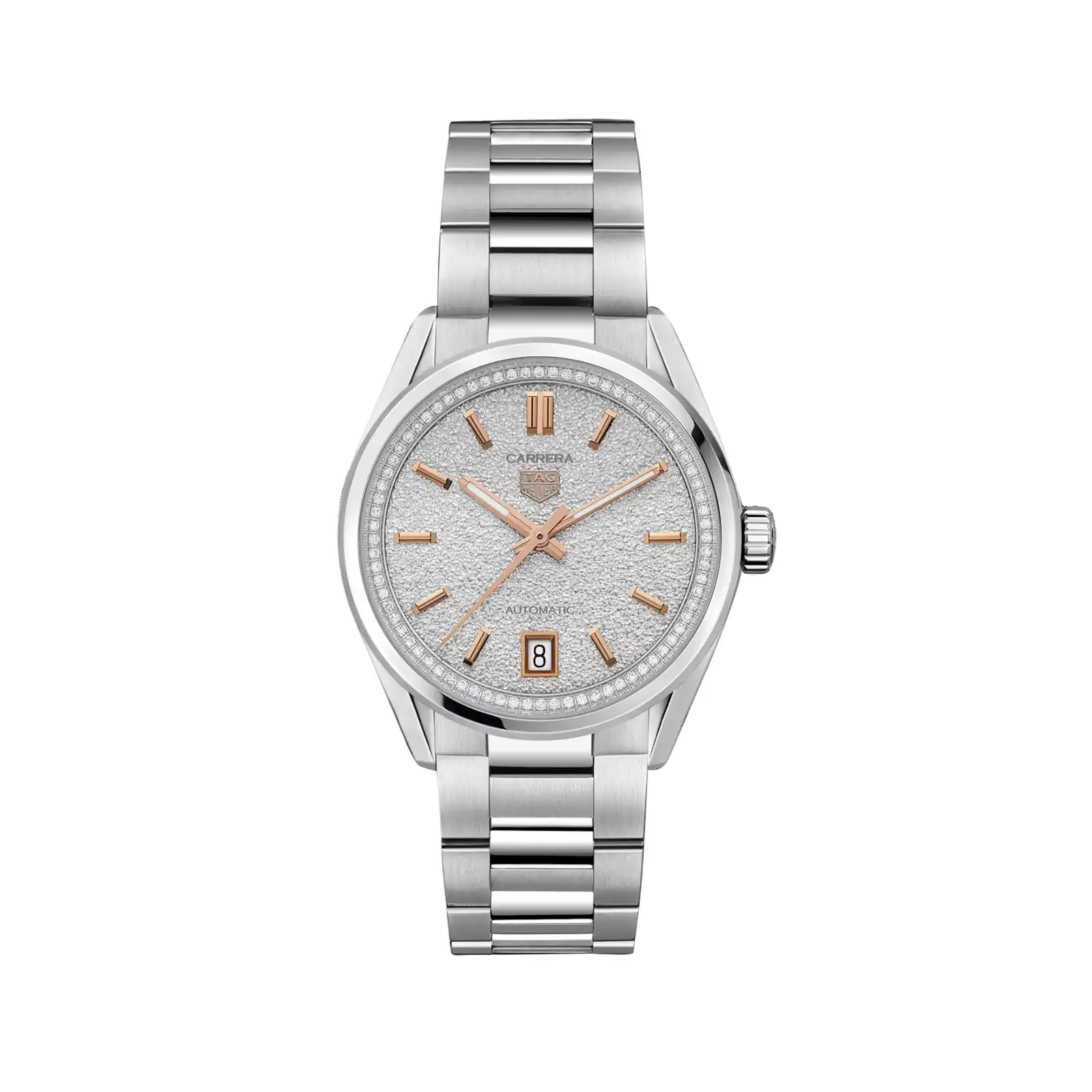 vr2vosruotl.webp TAG Heuer Carrera 36mm Ladies Replica Diamonds Silver WBN231B.BA0001 - Image 1