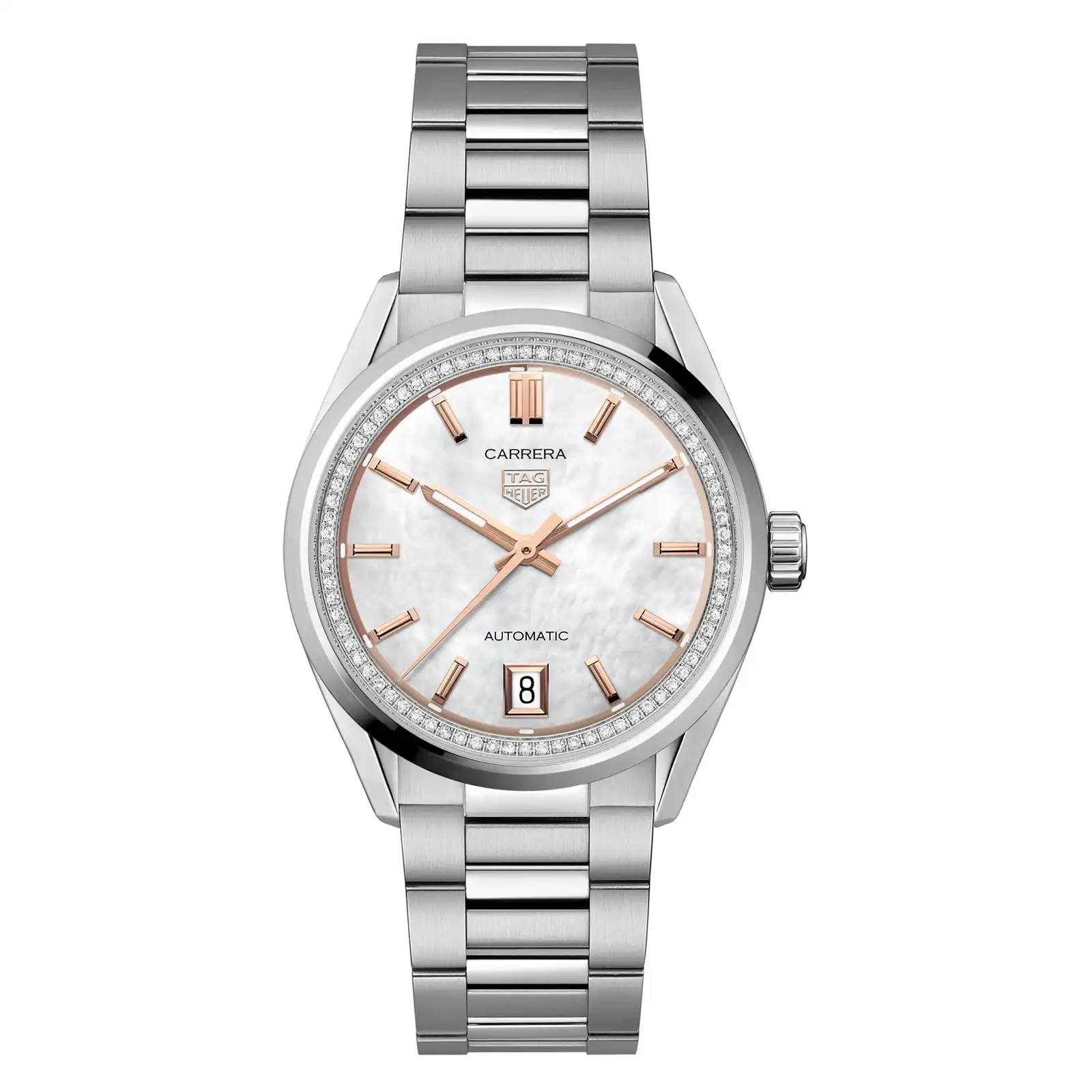 iqxlaimxynf.webp TAG Heuer Carrera Date 36mm Ladies Replica Mother Of Pearl WBN231C.BA0001 - Image 1