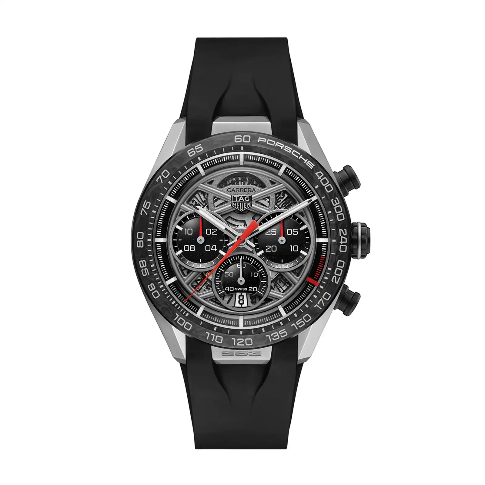 t0erzuuccxv.webp TAG Heuer Carrera Porsche Limited Edition 44mm Mens Replica Skeleton CBU2010.FT6267 - Image 1